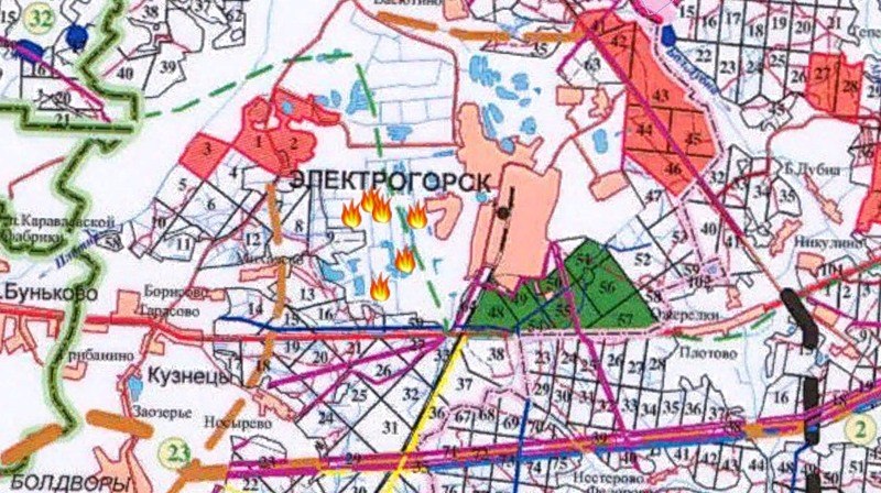 Схема электрогорска