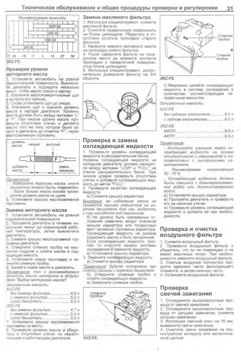 Тойота 5vz fe какое масло лить
