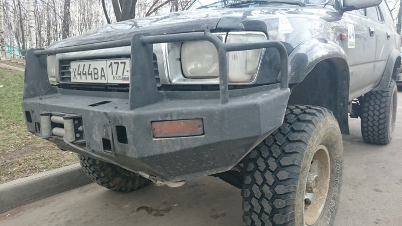 Силовой бампер тойота сурф 130 своими руками Силовой бампер тойота сурф 130 своими руками
