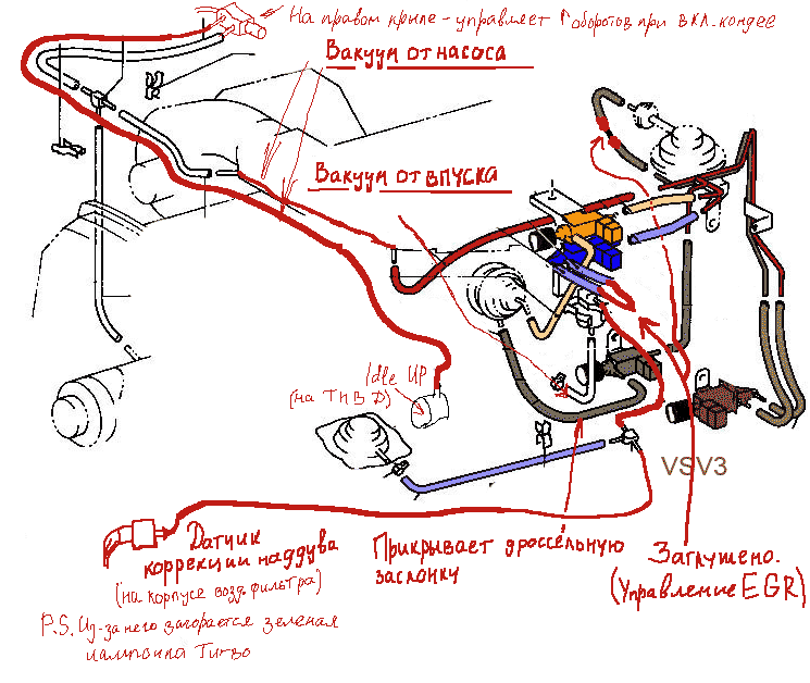Схема системы охлаждения 1kz