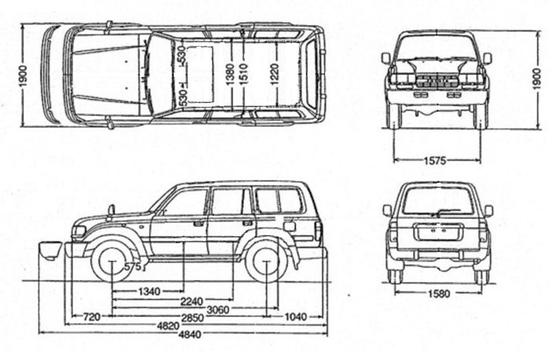 Схема toyota land cruiser 105