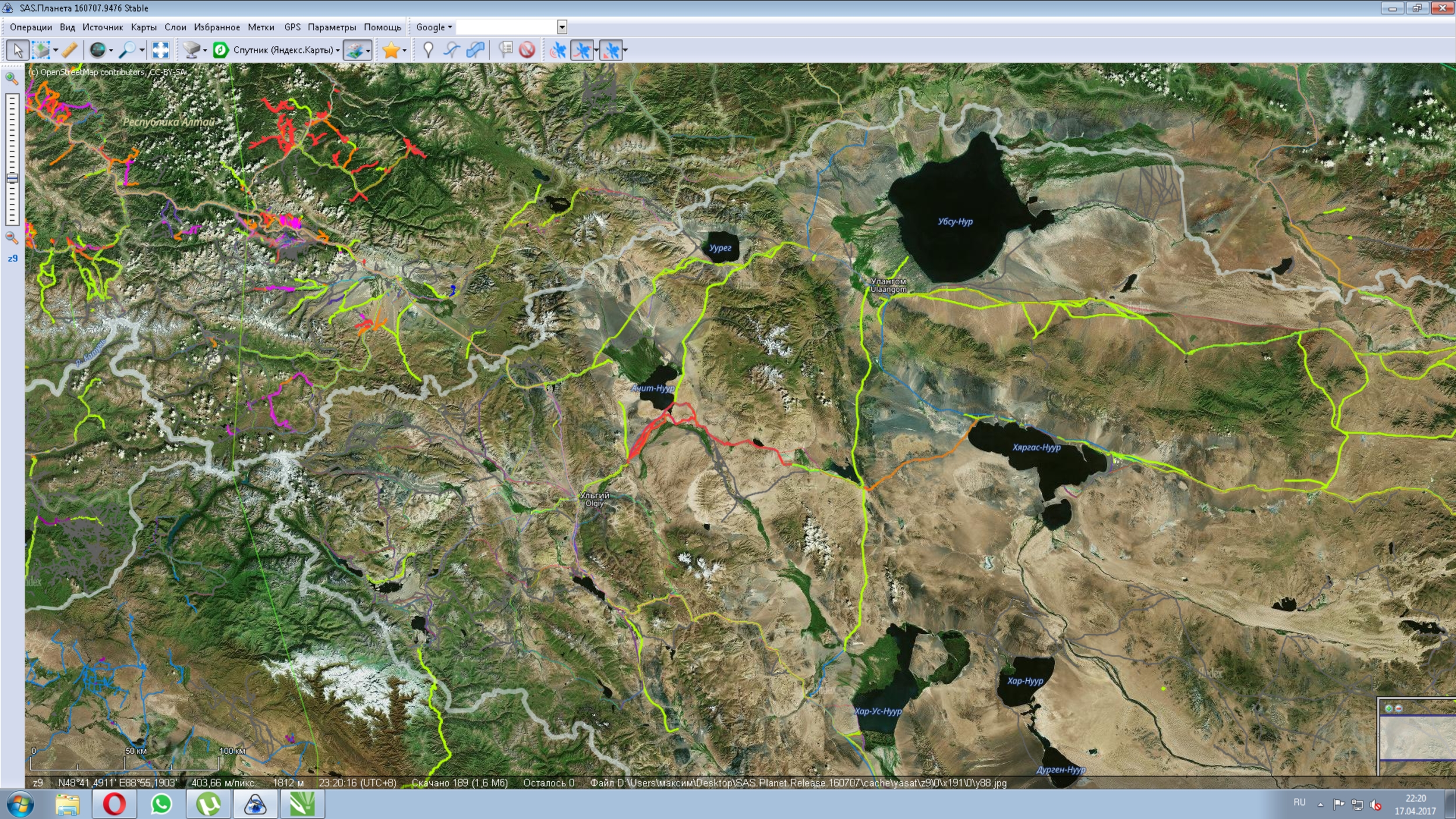 Карта монголии для garmin