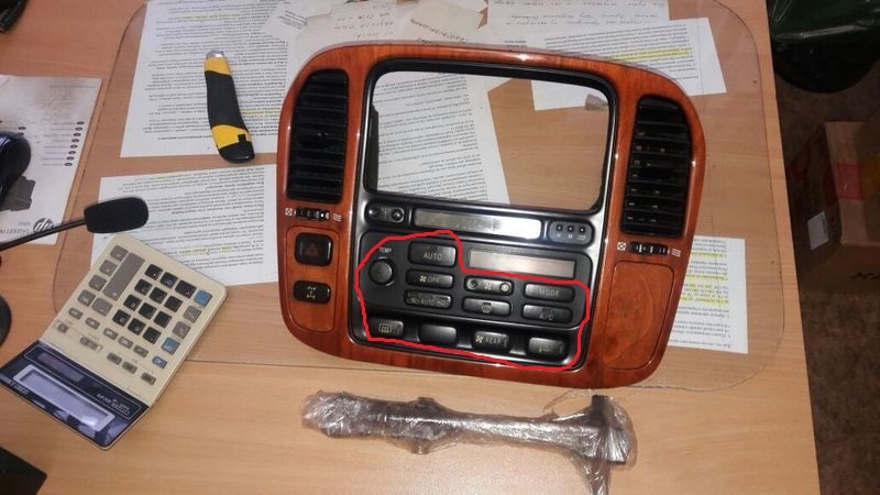 Как снять магнитолу ленд крузер 100 панель климат-контроля от лексуса LX-470 - Салон и отделка (интерьер) - Форумы L
