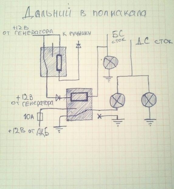 Дальний в пол накала своими руками схема