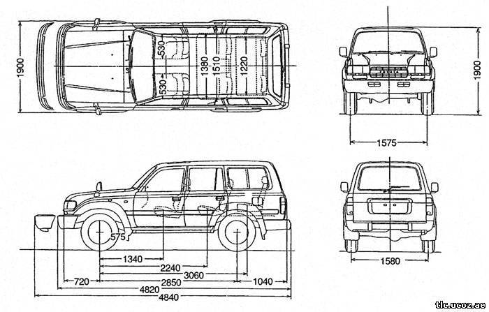 Nissan patrol y60 чертеж