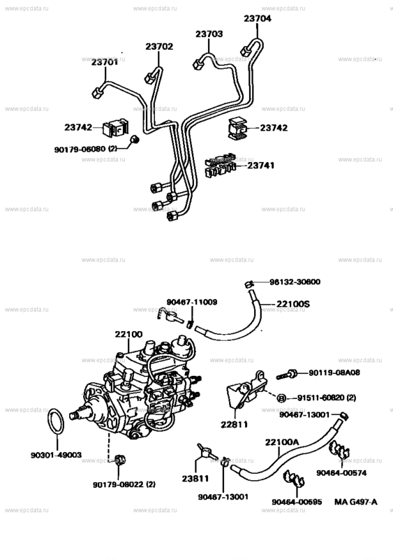 Схема трубок тнвд. Топливный насос 3y Toyota трубки. Трубки ТНВД 5l Тойота. 1kz-te топливные трубки. Тормозные трубки Тойота Прадо 150 3л дизель.