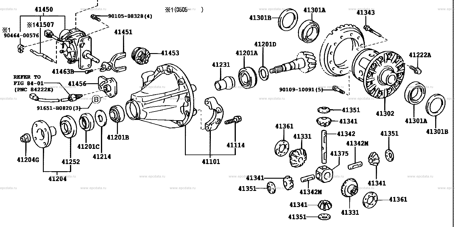 9030107001 toyota размеры