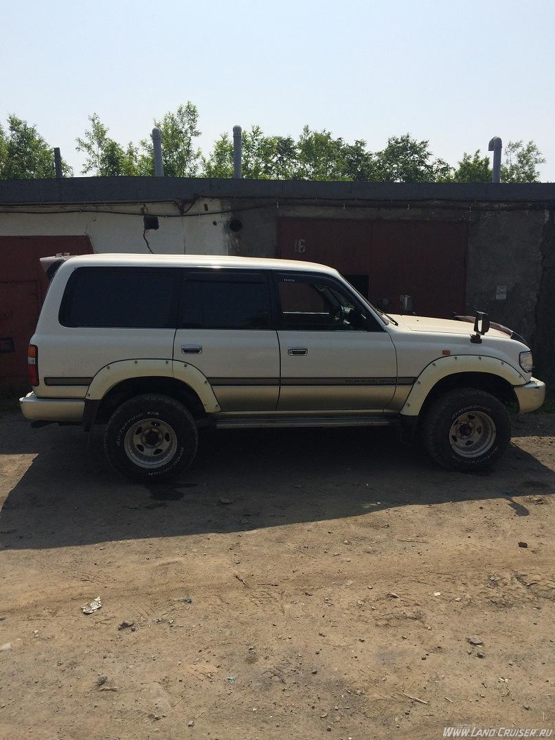 Расширители с внешним креплением на Toyota Land Cruiser 80 (стандарт 7 см)