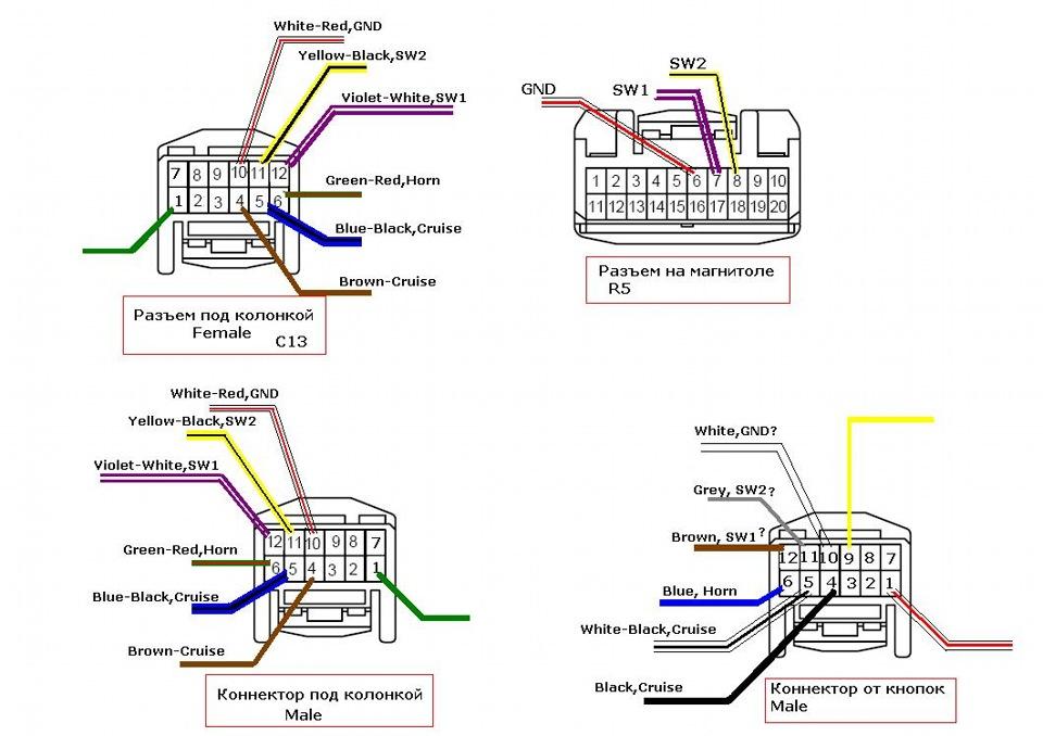 Распиновка магнитолы прадо 150 - 86 фото